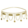 Vintage Ethnic Style Tassel Geometric Coin Long Waist Chain(Gold)