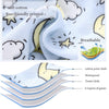6 Layer Baby Diaper Waterproof  Reusable Cloth Diapers Baby Cotton Training  Underwear Pants Diaper L12-18KG(Camera)