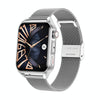 Ochstin 5HK28 1.78 inch Square Screen Steel Strap Smart Watch Supports Bluetooth Call Function/Blood Oxygen Monitoring(Silver)