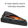 WEST BIKING  YP0707254 4L Bicycle Triangle Bag Mountain Bike Large Capacity Front Beam Reflective Waterproof Bag Riding Equipment(Black)