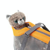 Breathable Pet Carrier Bag Grey/Orange (0901C) - Small Dogs Up to 4kg