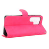 For Samsung Galaxy S25 Ultra 5G Skin Feel Magnetic Flip Leather Phone Case(Rose Red)