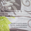 150x200cm Botanical Flower Printed Waterproof Polyester Shower Curtain Home Thickened Bathroom Curtain Cloth
