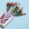 Flower Packaging Bag Trapezoid Bag Dried Flower Bag(White)