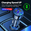 3USB+2PD 75W Dual Line Car Mobile Phone Fast Charging Charger(Black)