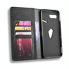 Magnetic Buckle Retro Crazy Horse Texture Horizontal Flip Leather Case for Asus ROG Phone II ZS660KL ,with Holder & Card Slots & Photo Frame(Black)