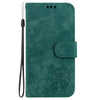 For Realme 13+ Global Little Tiger Embossed Leather Phone Case(Green)