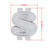 Universal 8mm Dollar Style Plastic Car Tire Valve Caps, Pack of 4(Silver)