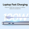 Baseus Pudding Series 100W Type-C to Type-C Fast Charging Data Cable, Length:1.2m(Purple)