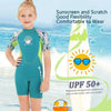 DIVE & SAIL M150656K Children Diving Suit 2.5mm One-piece Warm Swimsuit Short-sleeved Cold-proof Snorkeling Surfing Anti-jellyfish Suit, Size: XL(Green)