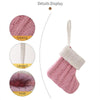 Mini Knitted Christmas Gift Socks Holiday Decorations(Green)