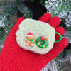 For AirPods Pro 2 / Pro Christmas Series Plush Earphone Protective Soft Case(Green Cookie Man)