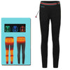 USB Rechargeable Smart Heating Outdoor Thickened Casual Trousers, Size: 2XL(Black)