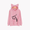 Cute Fashion Outdoor Sports Women Hoodies Sportswear, Size:S(Pink)