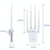 Comfast CF-WR304S 300M 4 Antenna Wireless Repeater High-Power Through-Wall WIFI Signal Amplifier, Specification:US Plug