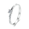 MSR059 S925 Sterling Silver Platinum Moissanite Ring(6)