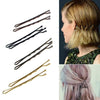 3 PCS Female Black Gold Barrettes Hair Clips Headbands Hair Accessories(3#Coffee)
