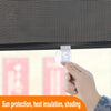 40x125cm Mesh Black Suction Cup Telescopic Car Sun Protection Blackout Curtain