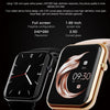 Q19 Pro IP67 Waterproof 1.69 inch Smartwatch(Gold+Burgundy)