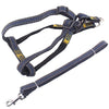Strong Denim Dog Leash & Chest Strap Set, M, Black