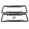 2 PCS Carbon Lead License Plate Frame Simple and Beautiful Car License Plate Frame Holder Universal License Plate Holder(Black)