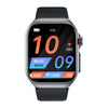 ET585 2.04 inch Silicone Strap IP68 Waterproof Smart Watch, Support ECG / Blood Composition Measurement(Black)
