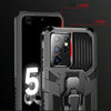 For Samsung Galaxy S21 Ultra 5G Machine Armor Warrior Shockproof PC + TPU Protective Case(Coffee)