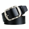 Dandali L8034 Men Casual Antique Pin Buckle Leather Belt Waistband, Size: 110-125cm (Black)