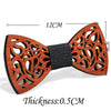 Men Ties Handmade Wooden Bow Ties, Color: 8 Character