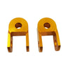 1pair Motorcycle Electric Vehicle Modification Accessories Small CNC Aluminum Alloy Shock Absorption Increaser(Gold)