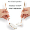 Stainless Steel Rotating Extension Eyelash Inspection Mirror, Style: Square (Rose Gold)