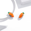 S925 Sterling Silver Cute Radish Carrot Beads DIY Bracelet Necklace Accessories