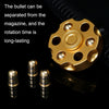 EDC Removable Fingertip Spinner Revolver Clip Pure Brass Stress Relief Toys(Black)