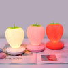 Creative Home LED Silicone Strawberry Night Light USB Rechargeable Bedside Decoration Atmosphere Light(Red)