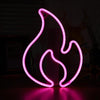NHD-HY-01 USB Neon LED Flame Shape Party Decorative Lights(Pink)