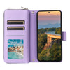 For Samsung Galaxy S23+ 5G Nine-card Slots Zipper Wallet Bag Leather Phone Case(Purple)