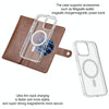 For iPhone 15 ViLi GVS-C Series MagSafe Magnetic RFID Leather Flip Phone Case(Brown)