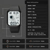 SKMEI 1863 Multifunctional Astronaut Student Digital Sports Square Watch(Black White Machine)