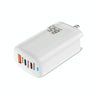 TE-65W GaN PD65W Dual USB-C/Type-C+USB-A Laptop Tablet AdapterUS Plug(White)