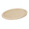 30x20x1.8cm Jewelry Tray Ring Velvet Leather Oval Empty Plate Earrings Necklace Jewelry Display Plate(Khaki)
