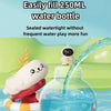 Summer Children Cartoon Bared Water Toys Outdoor Water Play Toys, Style: Frog With Lights Green