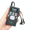 Retekess PR13 Portable FM Radio with Lanyard & Earphone(Black)