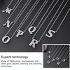 Women Fashion S925 Sterling Silver English Alphabet Pendant Necklace, Style:P