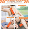 5pcs/set Crescent Hollow Foam Roller Yoga Column Set Fitness Muscle Relaxation Massager Set(45cm Black)