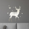 8pcs /Set Acrylic Deer Mirror Wall Stickers Home Background Decoration(Silver)
