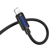 Borofone BL20 True Sound AUX Silicone Audio Cable, 3.5mm to  8 Pin Cable(White)