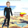 DIVE & SAIL 2.5mm Children Diving Suit One-piece Warm Snorkeling Suit Drifting Sunscreen Swimsuit, Size: S(Black Blue)
