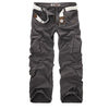 Mens Athletic Overalls Multi-Pocket Casual Pants, Size: 34(Gray)