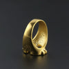 Rock Bling Gold US Dollar Sign Signets Rings for Men Jewelry, Ring Size:7(Gold)