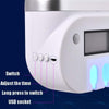 Smart UV Toothbrush Sterilizer Punch-Free Sterilization Wall Mounted Toothbrush Holder Set, Specification: Disinfection(Black Gold)